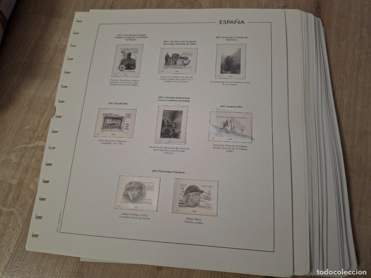 Briefmarken: M140 Suplementos ANFIL y UNIFIL a&ntilde;os 2001/2005 montado en transp. IMPECABLES