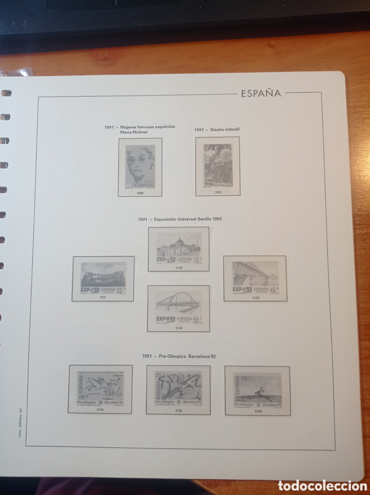 Briefmarken: Suplemento edifil 1981 montado blanco segunda mano