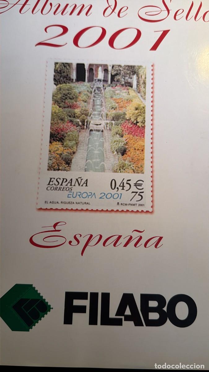 Briefmarken: SUPLEMENTODE 12 HOJAS DE FILABO VACIAS A&Ntilde;O 2001 CON FILOESTUCHES EN BLANCO