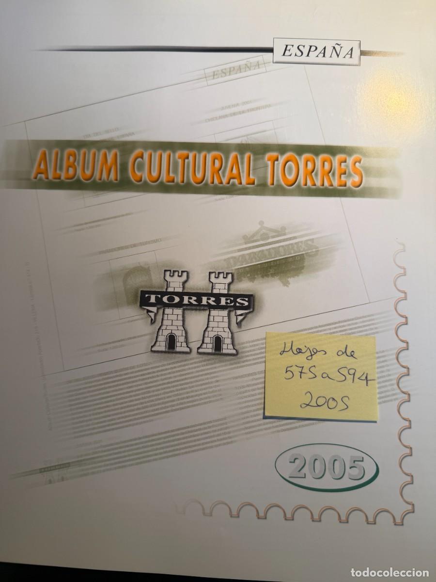 Briefmarken: 23 HOJAS DEL LA 575 a 594 DEL ALBUM CULTURAL TORRES VACIAS A&Ntilde;O 2005 CON FILOESTUCHES EN BLANCO