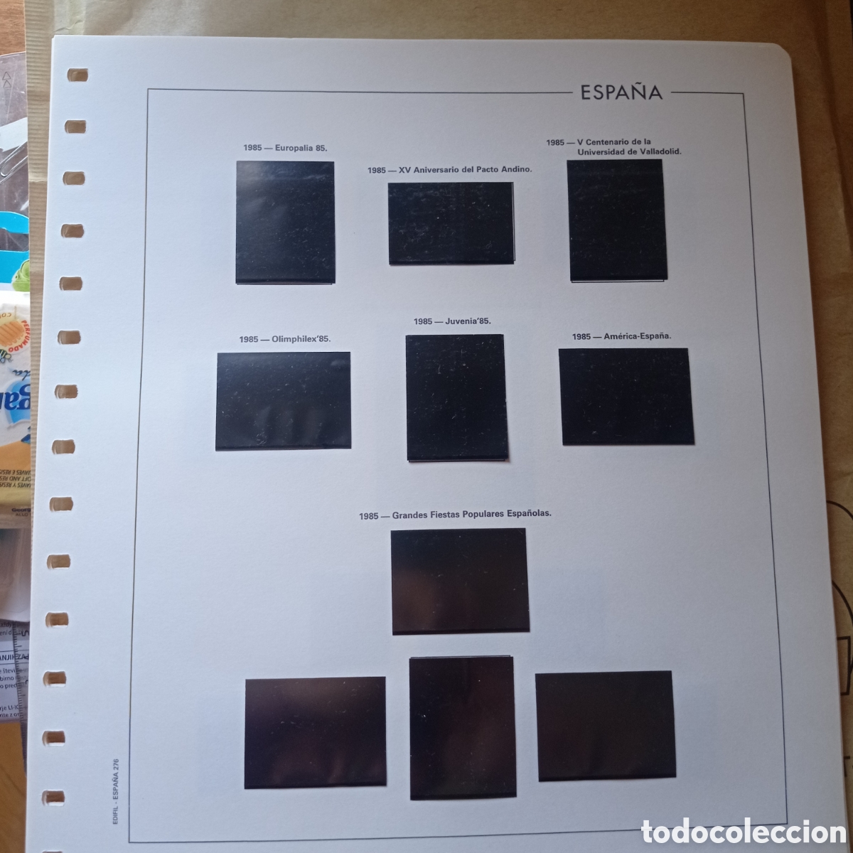 Sellos: Suplemento edifil 1985 montado negro segunda mano