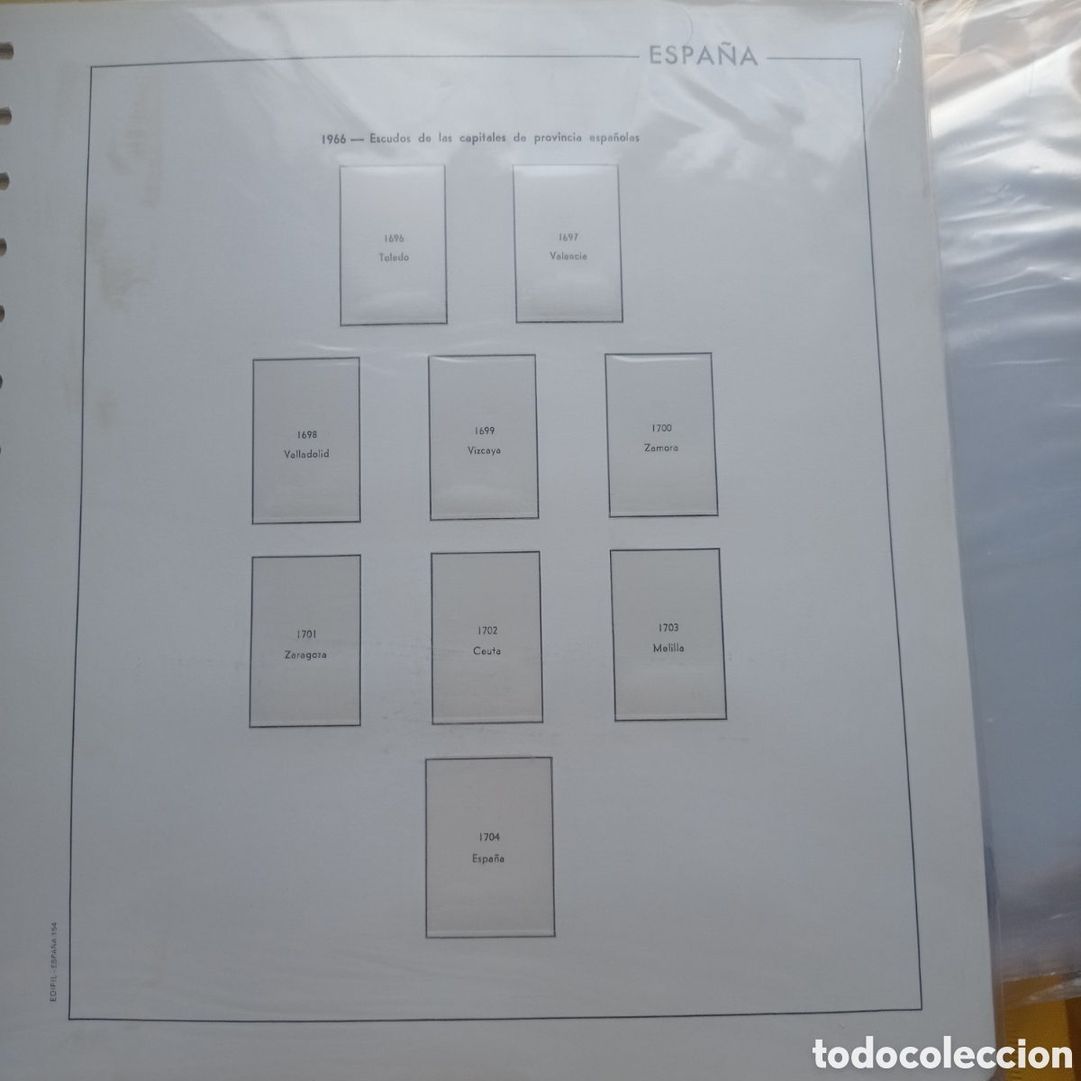 Sellos: Suplemento edifil 1966 sin foto montado blanco segunda mano