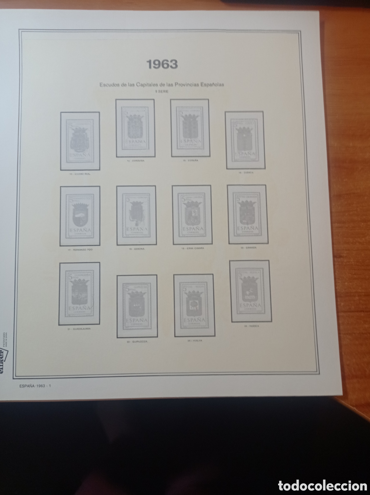 Sellos: Suplemento efilcar 1963 montado blanco segunda mano