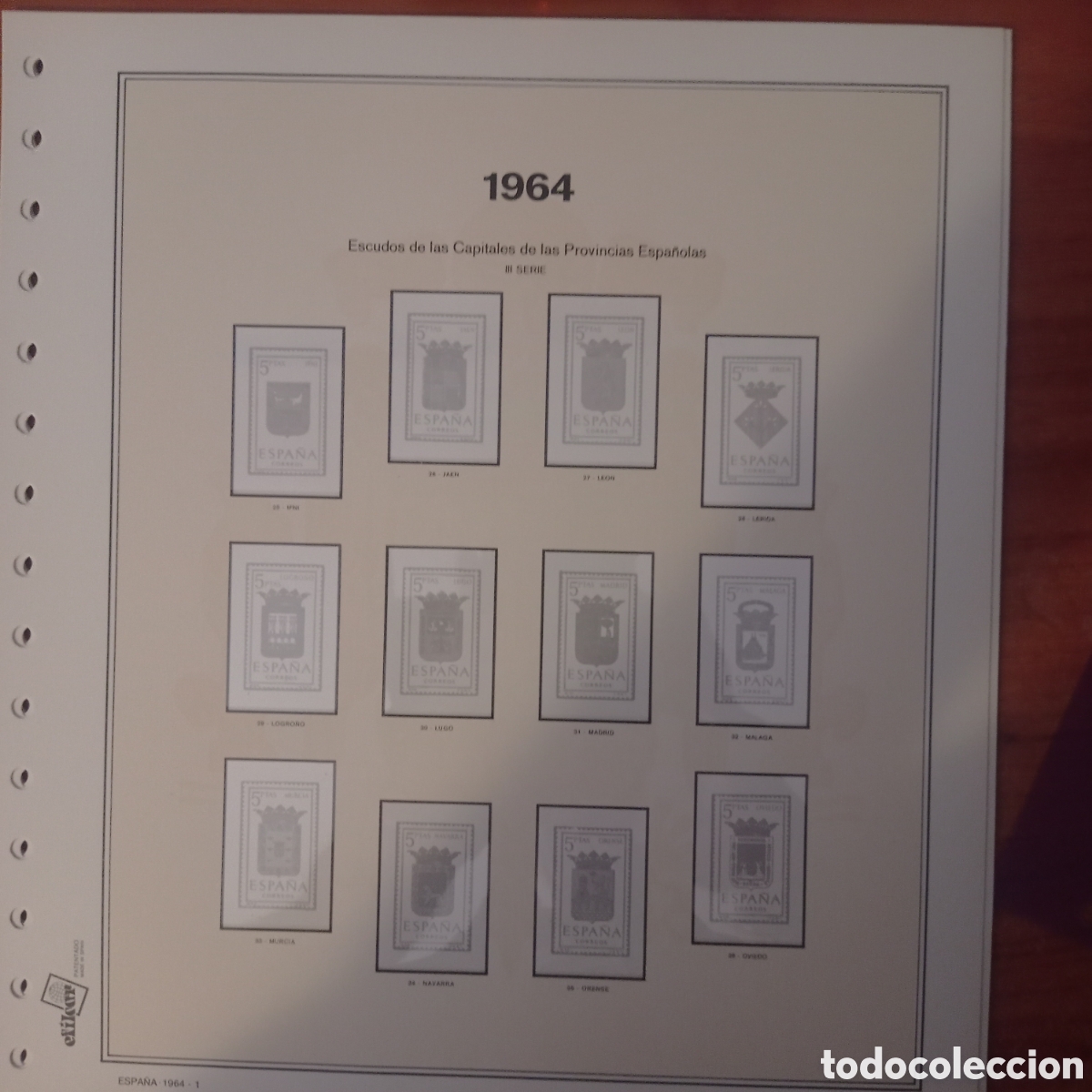 Sellos: Suplemento efilcar 1964 montado blanco segunda mano