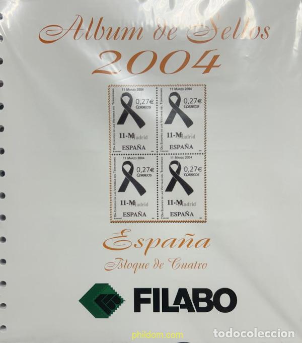 Francobolli: Supl.Filabo Espa&ntilde;a 2004 m/b a&ntilde;o completo 2&ordf; mano (bloque de 4 sellos)
