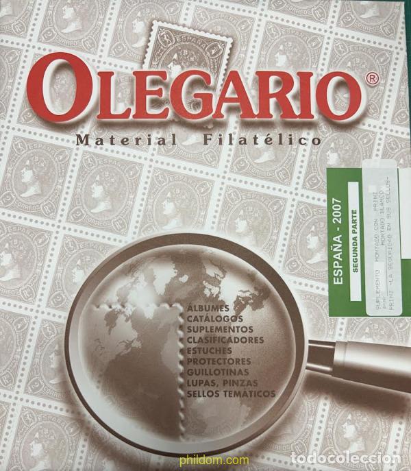 Sellos: Supl.Olegario Espa&ntilde;a 2007 2a. Castell&agrave; montado