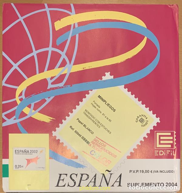 Sellos: Supl.Edifil Espa&ntilde;a Minipliegos 2004 m/b 50045