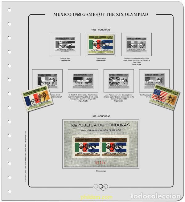 Sellos: Suplemento Olimpiadas 19 Olim.Mexico 1968 -Tomo 2. Sin Montar