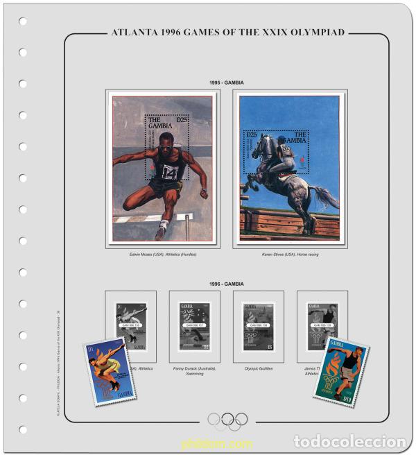 Timbres: Suplemento Olimpiadas 26 Olim. Atlanta 1996 -Tomo 2. Montado