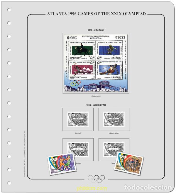 Timbres: Suplemento Olimpiadas 26 Olim. Atlanta 1996 -Tomo 4. Montado