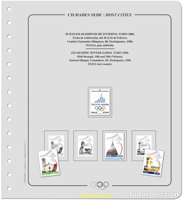 Francobolli: Suplemento Sedes Olimpicas Invierno- 1&ordf; Olimpiada Chamonix1924 / 20&ordf; Olimpiada Turin 2010. Montad