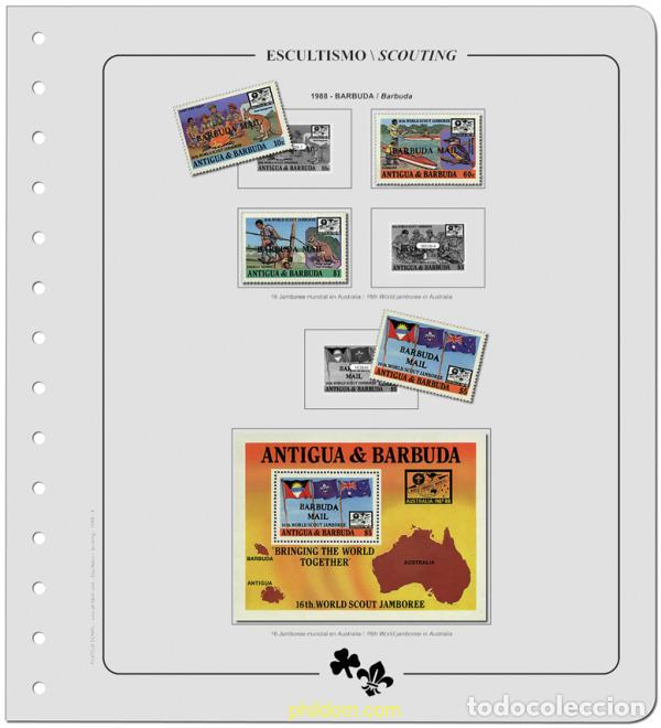 Sellos: Suplemento. ESCULTISMO TOMO X 1988-1990 Montado