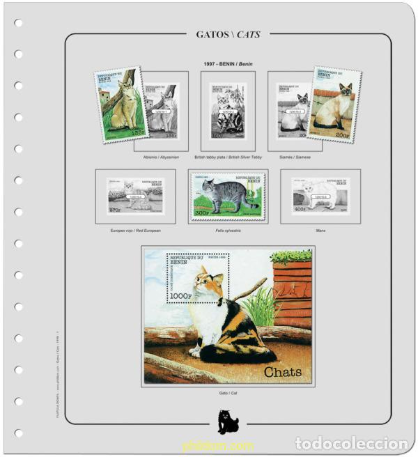 Sellos: Supl.Gatos 1997b/1998. Montado.