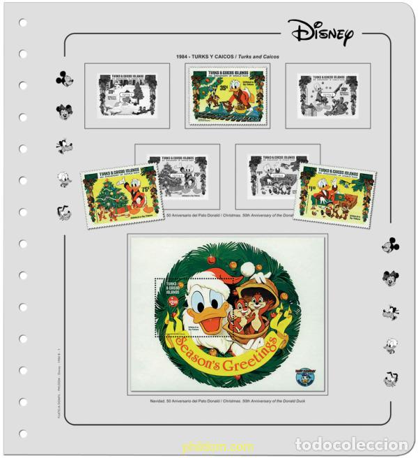 Sellos: Suplemento Walt Disney 1984-B/1985 TOMO III Montado