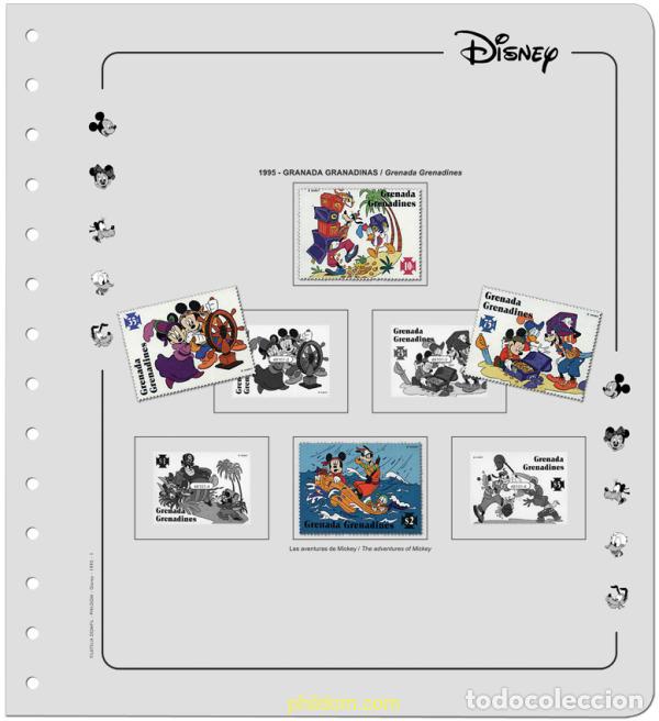 Sellos: Suplemento Walt Disney 1995 TOMO XII Sin Montar