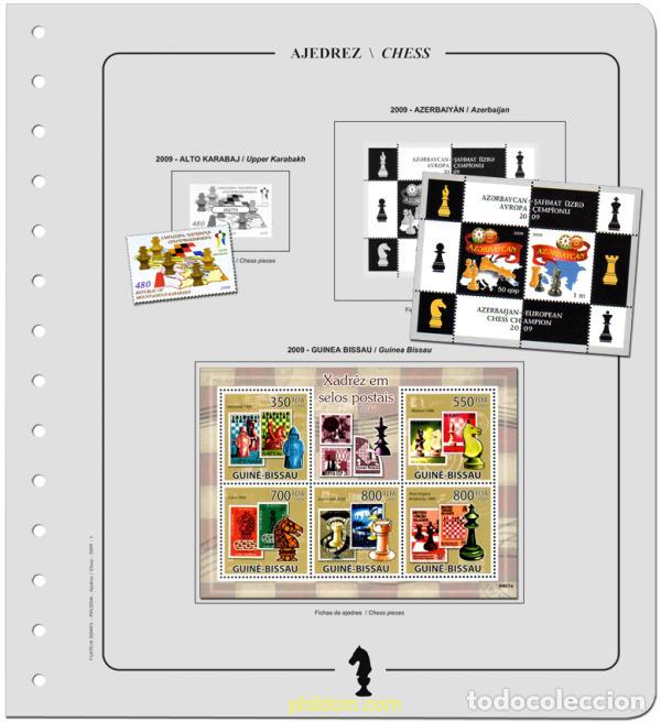 Sellos: Suplemento Ajedrez 2009 Montado