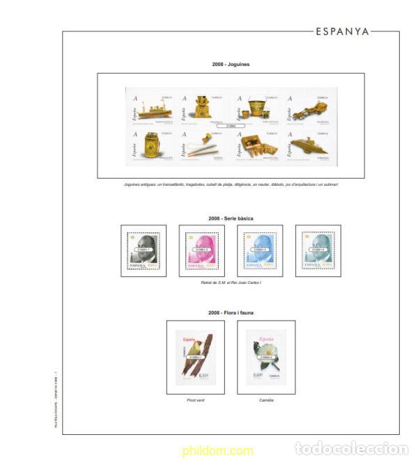 Sellos: Suplement. Espanya 2008 Sense Muntar. Parcial CATAL&Agrave;