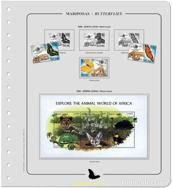 Sellos: Suplemento Mariposas 1998-B/1999-A. Sin Montar