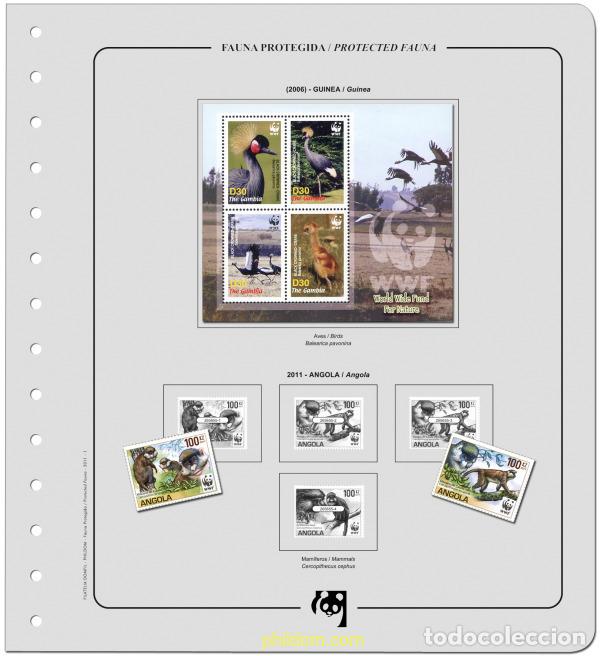 Francobolli: Suplemento WWF 2011 Mini-Hojas montado