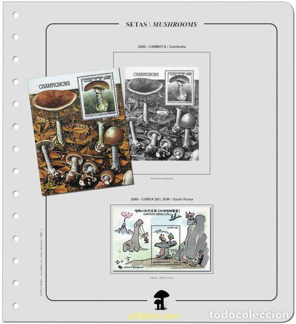 Sellos: Suplemento. SETAS TOMO X 2000/2001a Montado