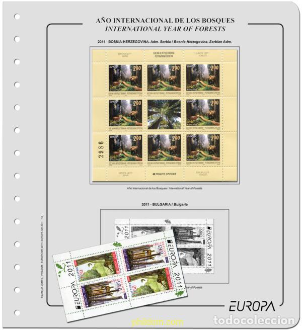 Sellos: Suplemento Europa 2011 Mini-hojas. Montado
