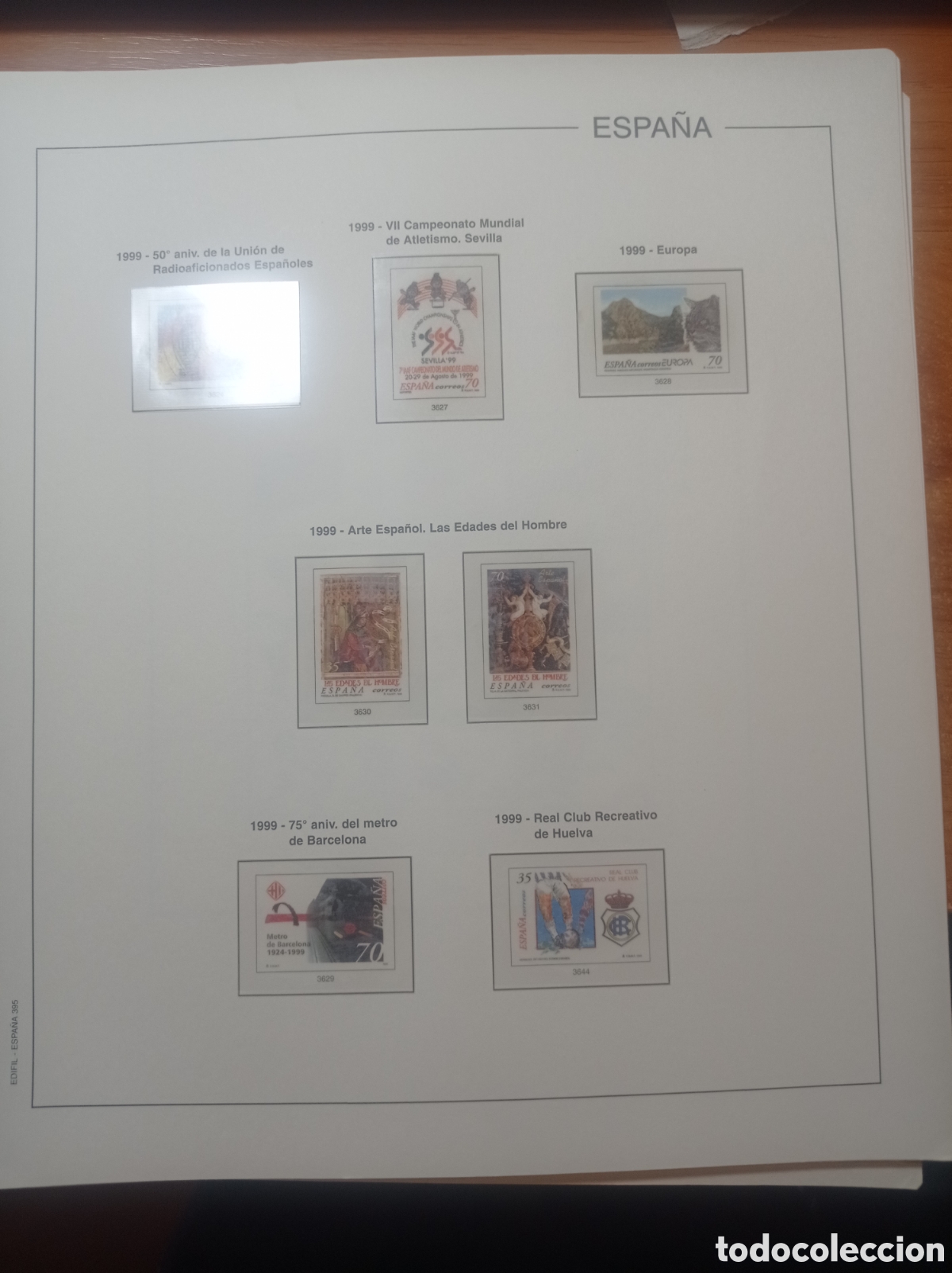 Sellos: Suplemento edifil 1999 montado blanco segunda mano