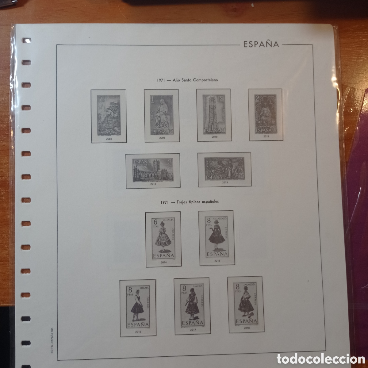 Sellos: Suplemento edifil 1971 montado blanco segunda mano