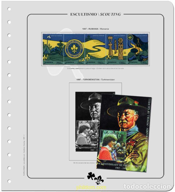 Sellos: Suplemento. ESCULTISMO TOMO XIII 1997-1998 Montado