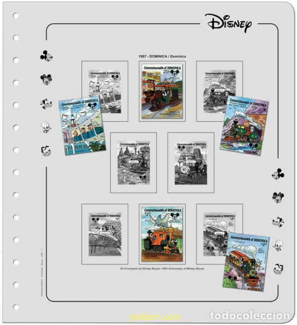Sellos: Suplemento Walt Disney 1986/1988-A TOMO IV Montado
