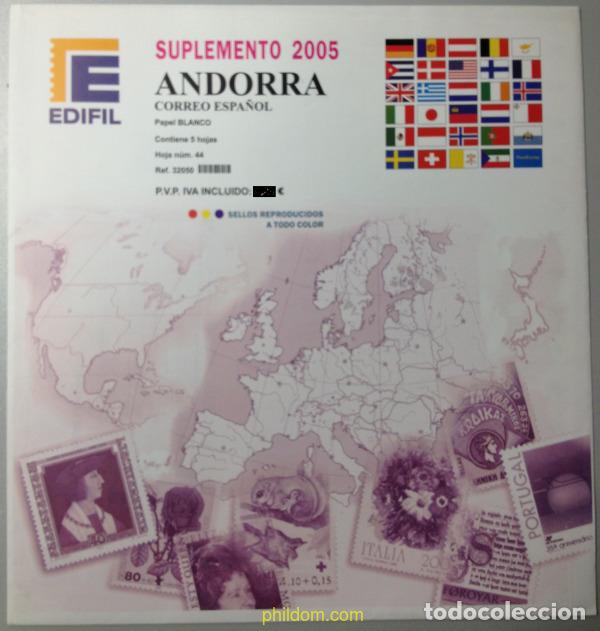 Sellos: Supl.Edifil Andorra Espa&ntilde;ola 2005 s/m