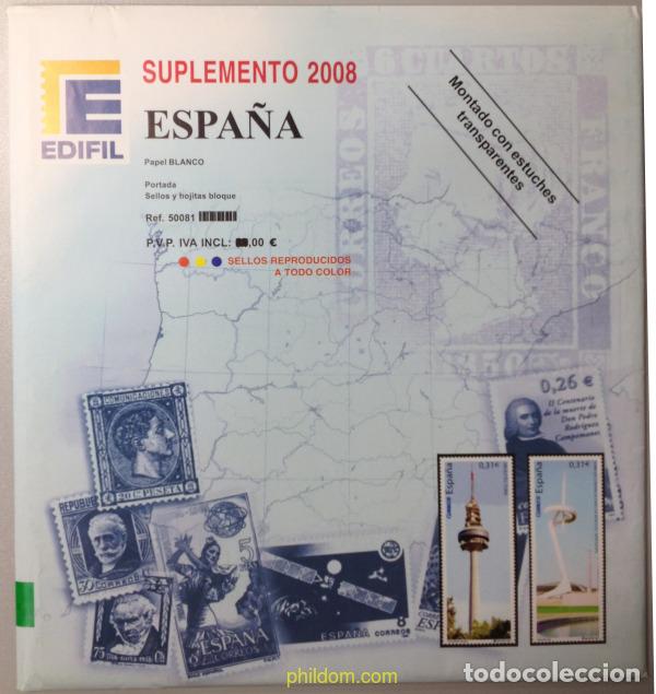 Sellos: Supl.Edifil Espa&ntilde;a 2008 montado
