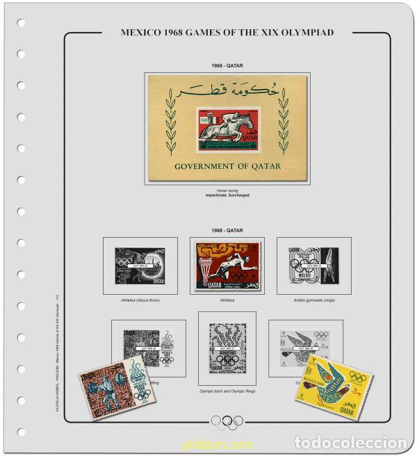 Sellos: Suplemento Olimpiadas 19 Olim.Mexico 1968 -Tomo 3. Montado