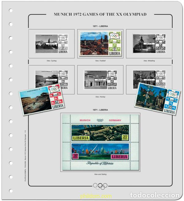 Sellos: Suplemento Olimpiadas 20 Olim.Munich 1972 -Tomo 3. Montado