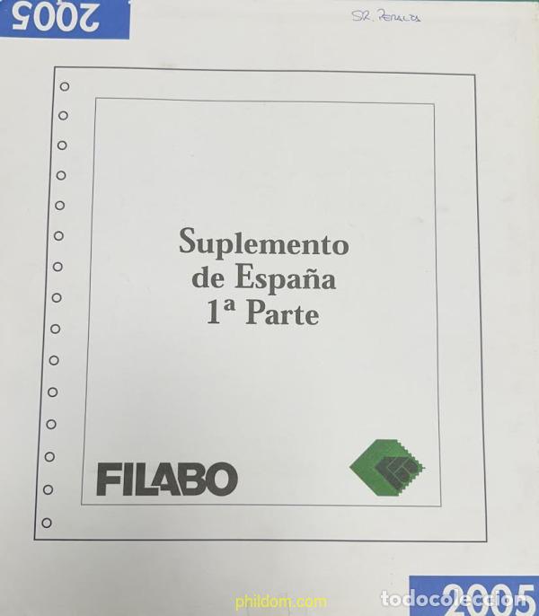Sellos: Supl.Filabo Espa&ntilde;a 2005 1&ordf; Parte montado