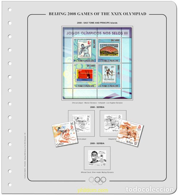 Sellos: Suplemento Olimpiadas 29 Olim. Beijing 2008-Tomo 3. Montado