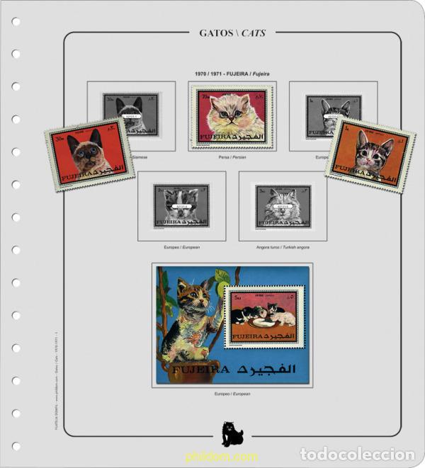 Francobolli: Supl.Gatos 1930/1971. Montado.