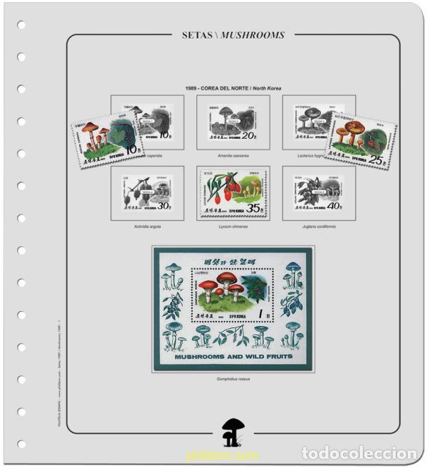 Sellos: Suplemento. SETAS TOMO III 1987/90a Montado