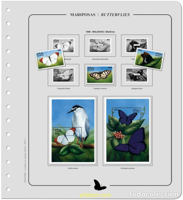 Sellos: Suplemento Mariposas 1999-B. Montado