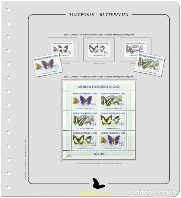 Sellos: Suplemento Mariposas 1994. Montado - Foto 1