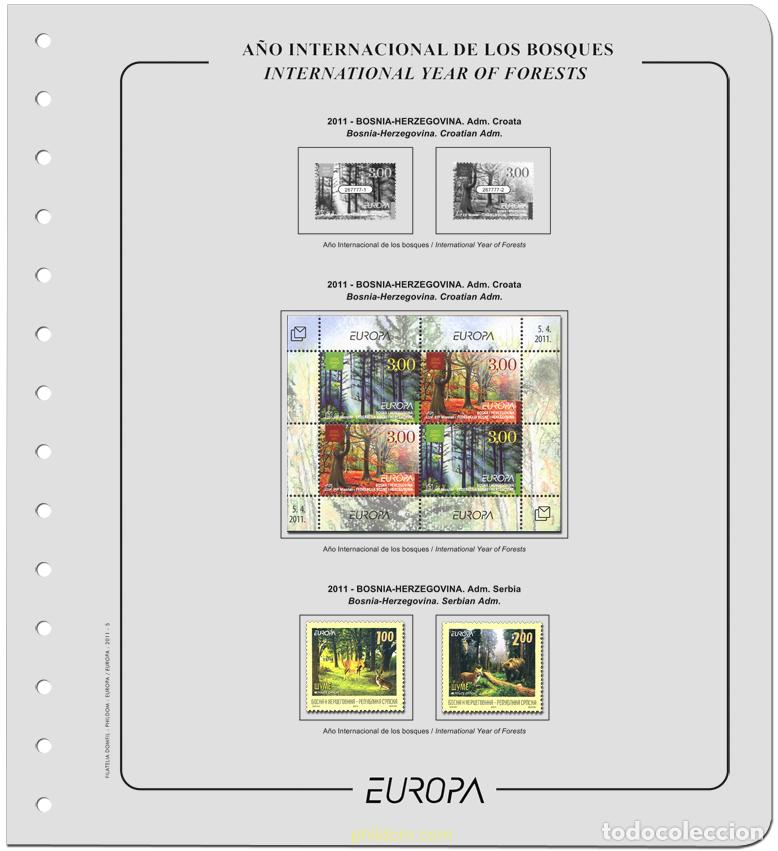 Sellos: Suplemento Europa 2011 B&aacute;sico. Montado - Foto 2