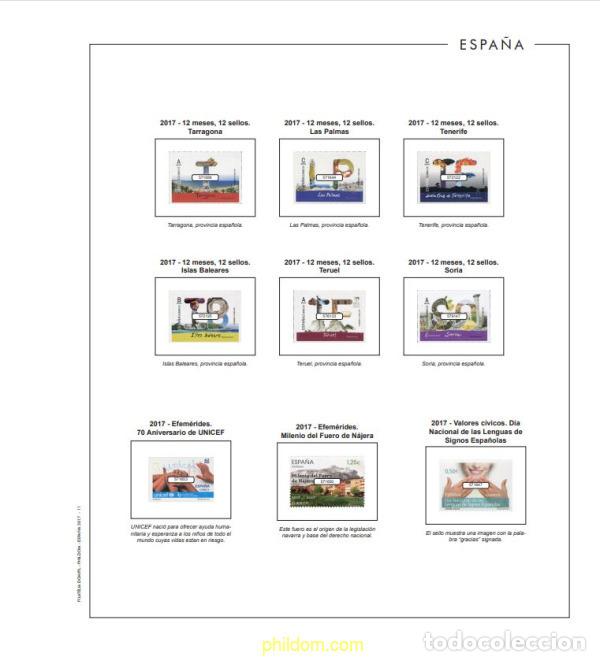 Briefmarken: Sup.Phildom Espanya 2017 Muntat 2&ordm; - Total Montat CATALA