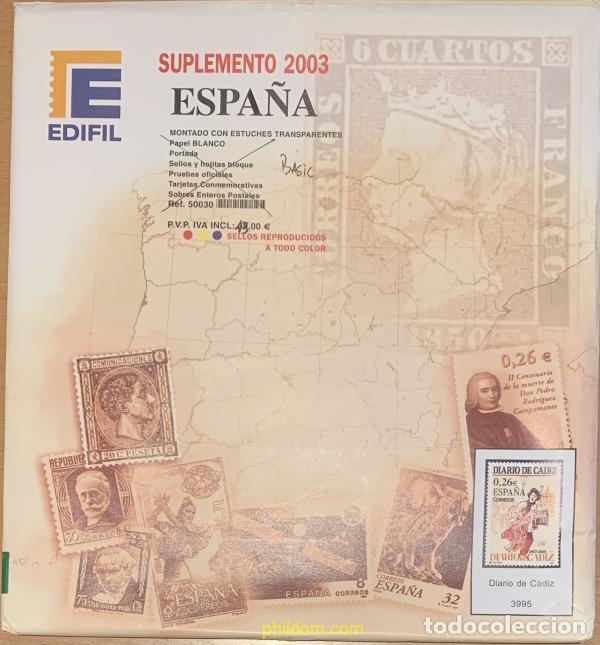 Sellos: Supl.Edifil Espa&ntilde;a 2003 montado 50030