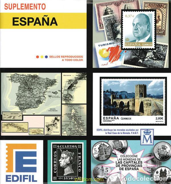 Sellos: Supl.Edifil 2002 Espa&ntilde;a bloque de cuatro montado 50023