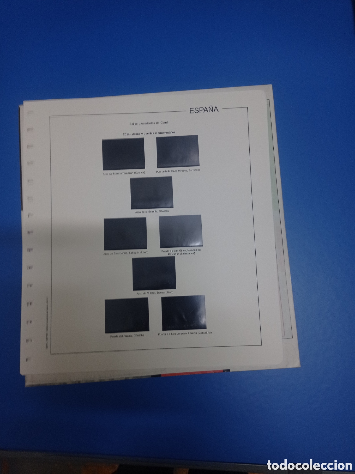 Sellos: Suplemento edifil 2014 sellos procedentes de hojas bloque montado negro segunda mano
