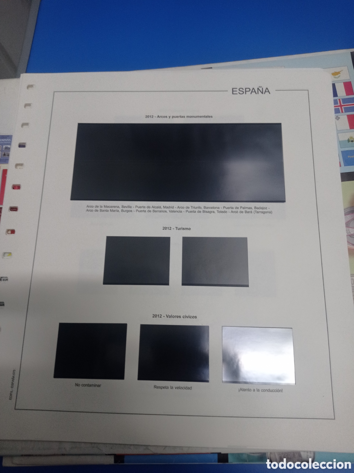 Sellos: Suplemento edifil 2012 montado negro segunda mano
