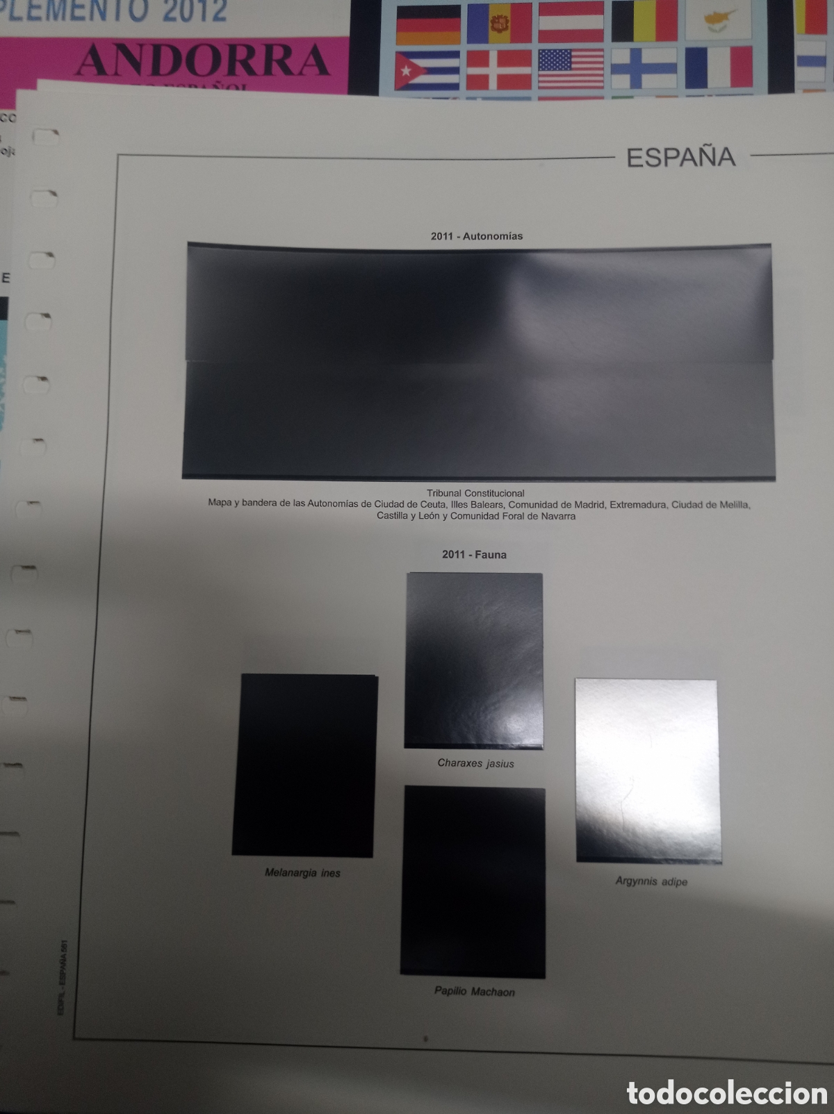 Sellos: Suplemento edifil 2011 montado negro segunda mano