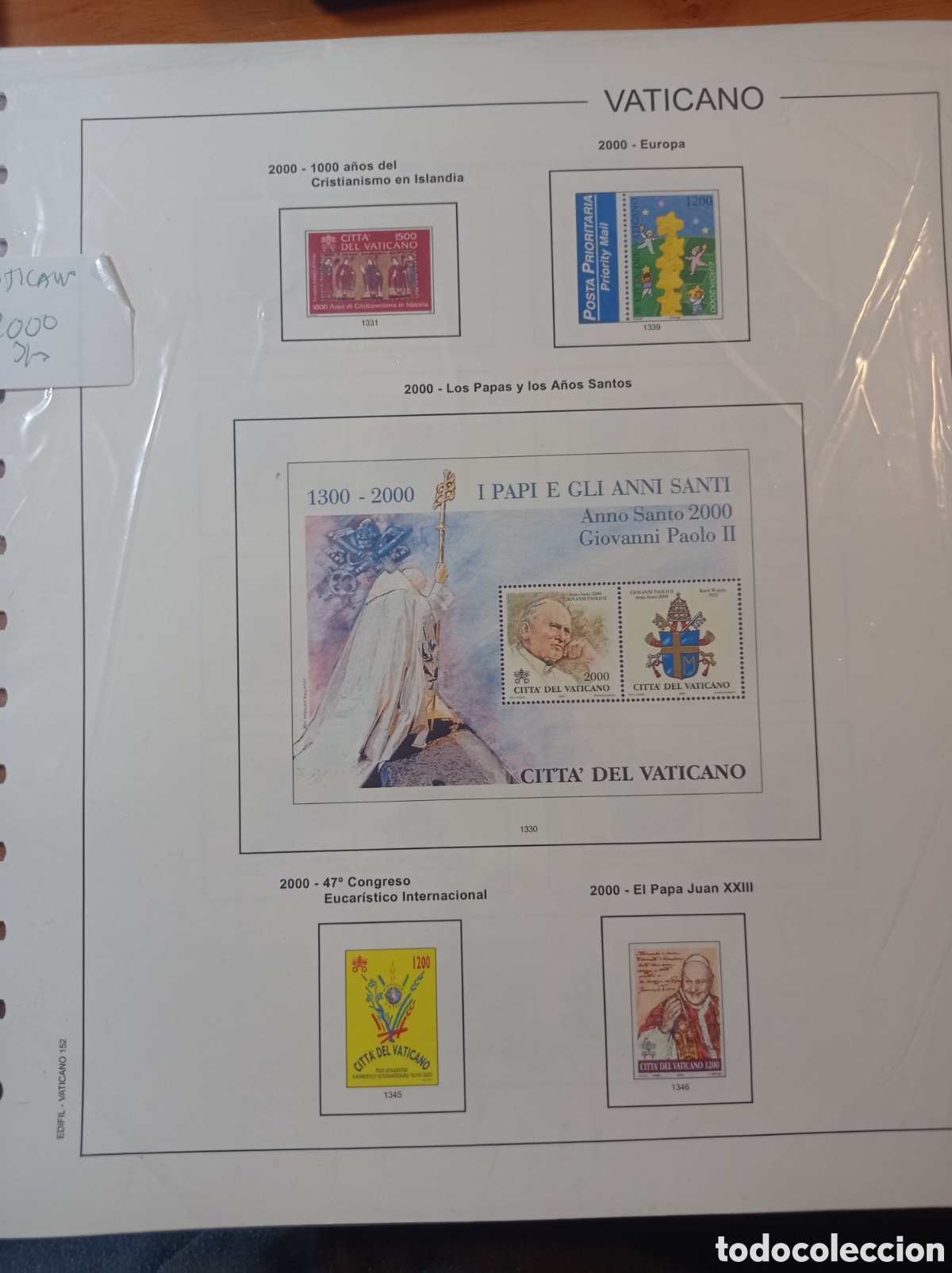 Sellos: Suplemento edifil vaticano 2000 sin montar segunda mano