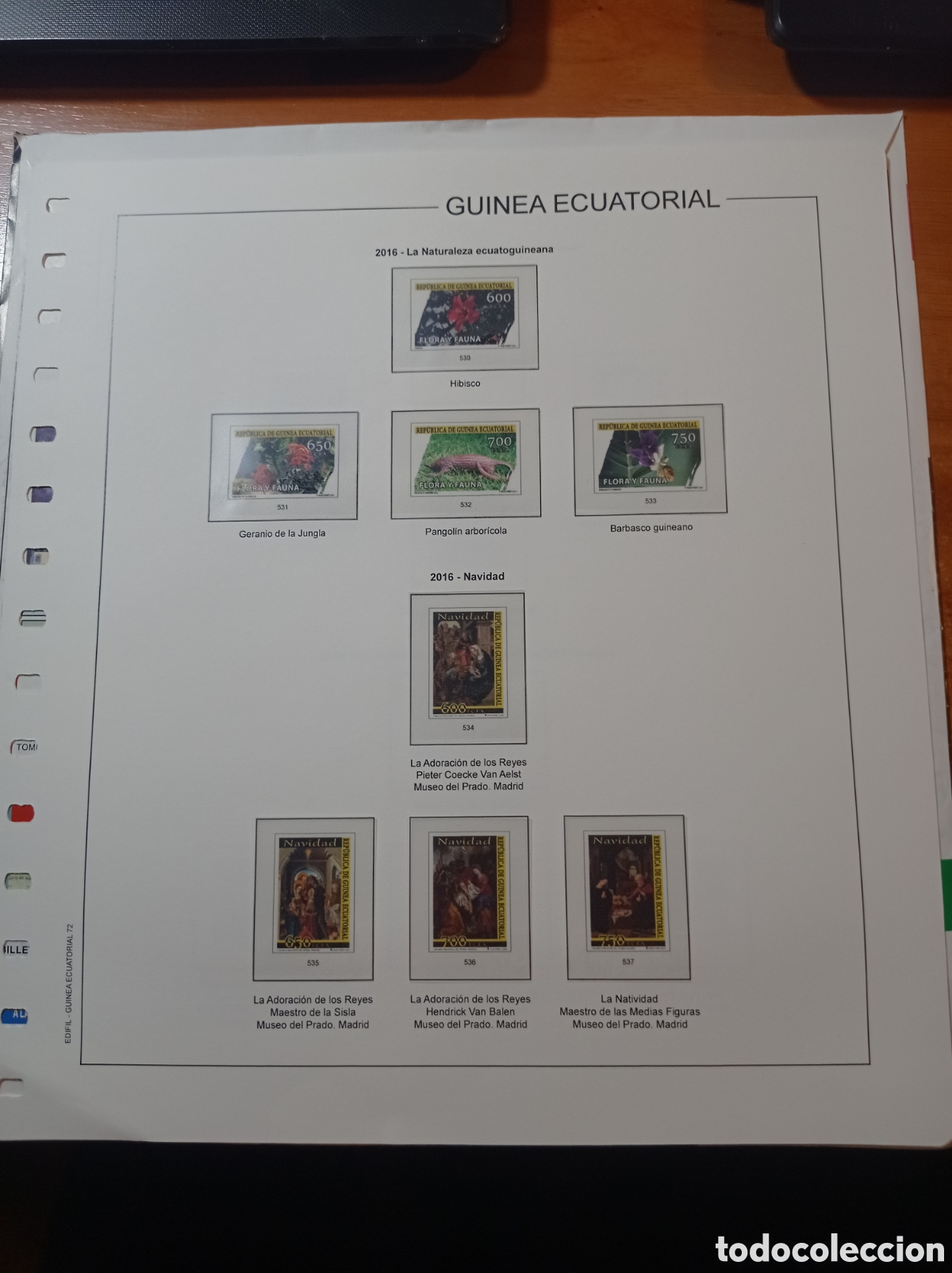 Sellos: Suplemento edifil 2016 guinea ecuatorial montado blanco segunda mano