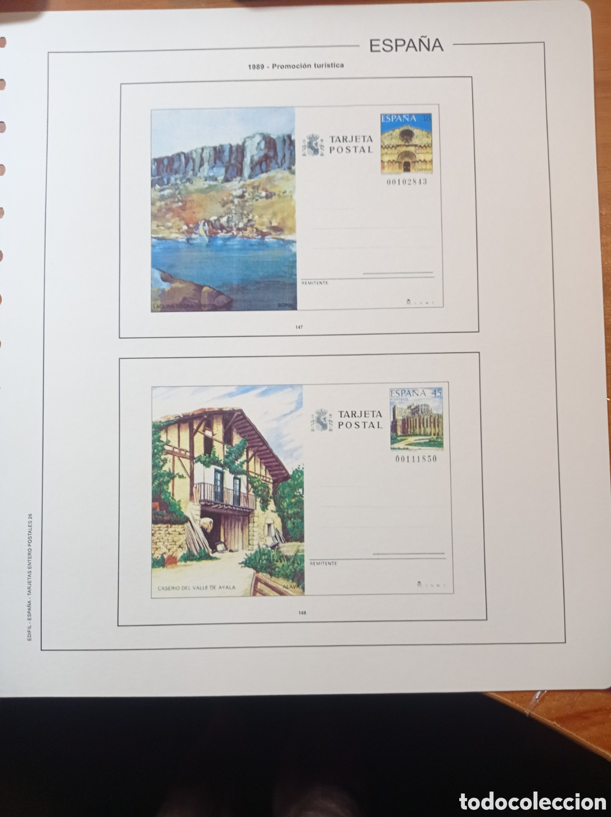 Sellos: Suplemento edifil 1989 entero postal sin montar segunda mano