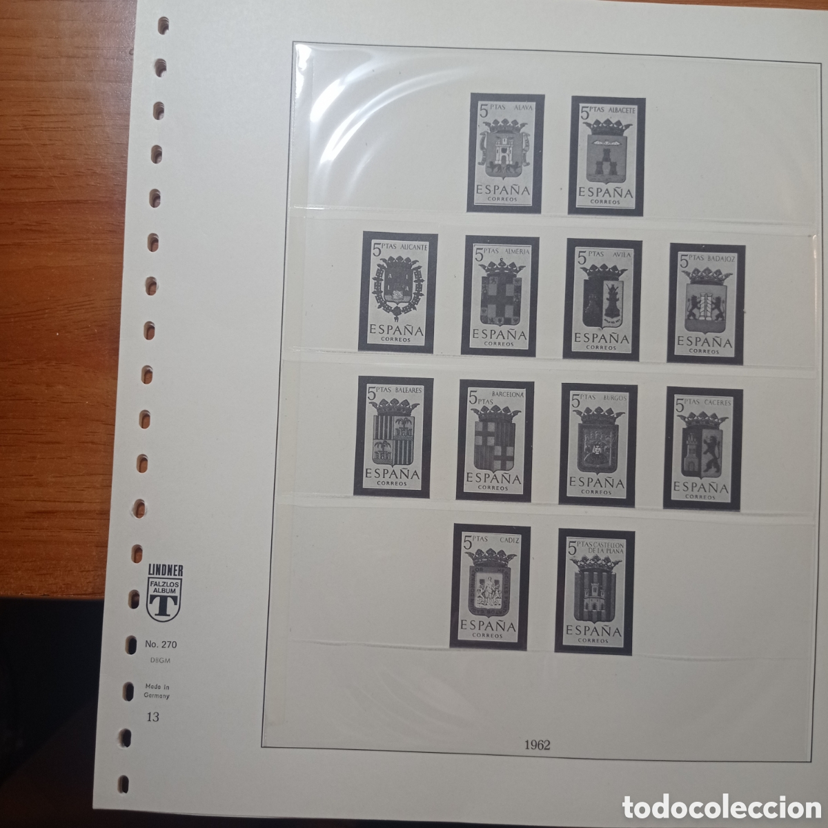 Sellos: Suplemento li der 18 anillas 1962 montaje especial segunda mano
